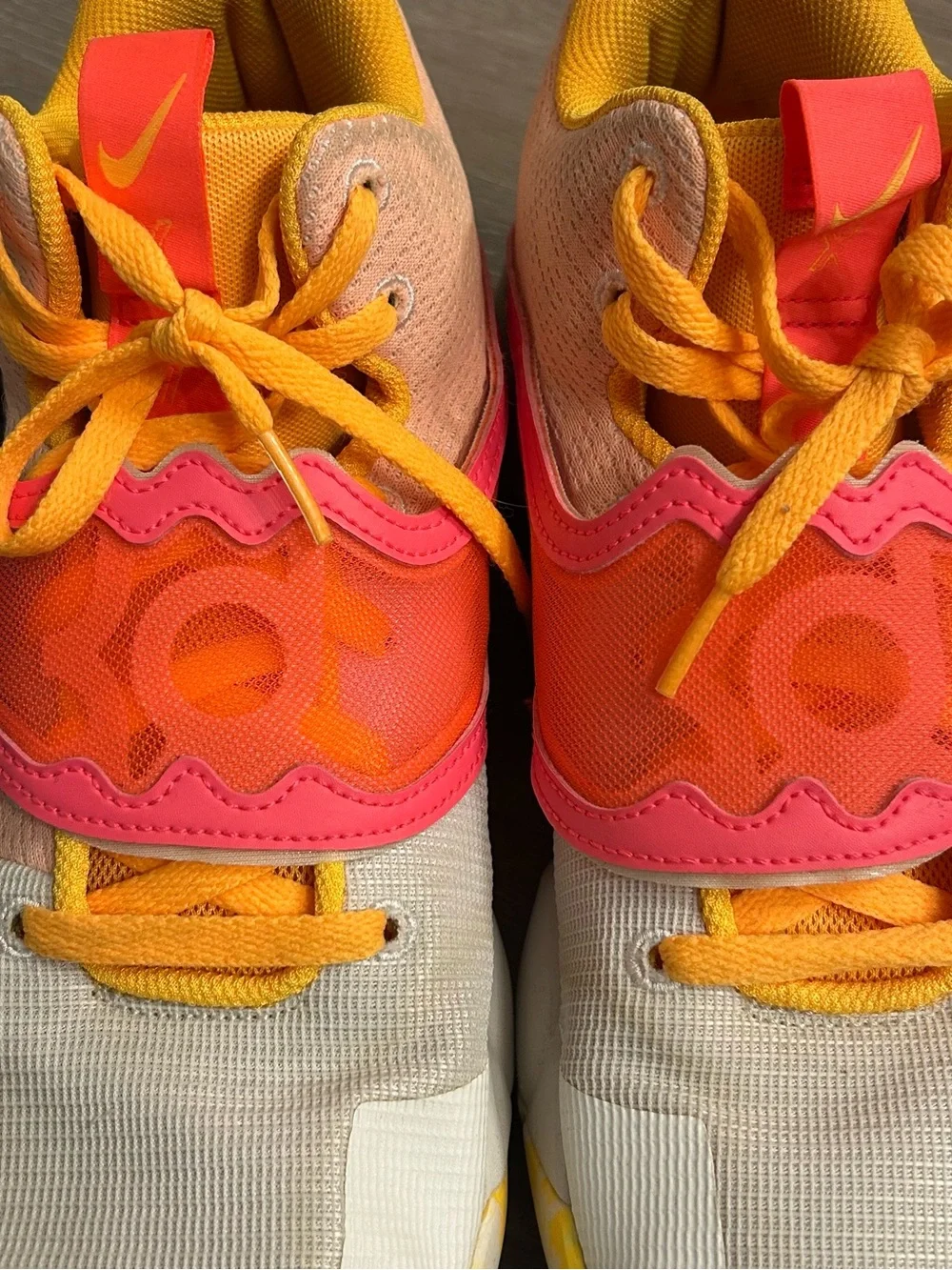 Nike KD Trey 5 X DD9538-100 White Laser Orange Hot Punch Men's Size 12